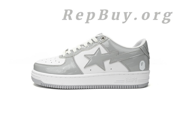Bape Sta Low White Grey, Bape replica shoes, high quality Bape sneakers, Bape Sta Low replica, A Bathing Ape copy shoes, best Bape Sta knockoff, Rao Noodles design sneakers, 1170-191-021 Bape shoes, premium Bape duplicates, exact copy Bape Sta Low