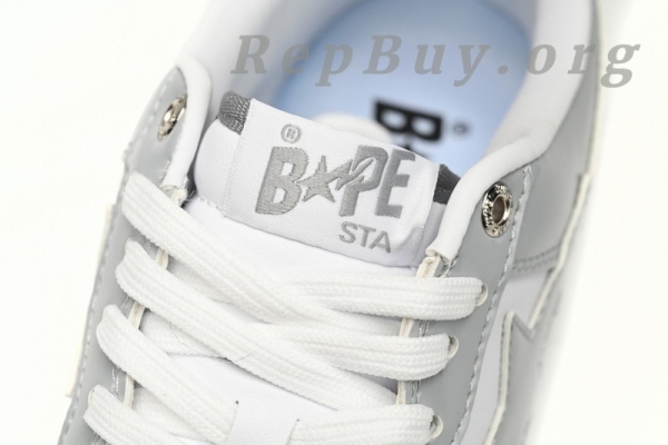 Bape Sta Low White Grey, Bape replica shoes, high quality Bape sneakers, Bape Sta Low replica, A Bathing Ape copy shoes, best Bape Sta knockoff, Rao Noodles design sneakers, 1170-191-021 Bape shoes, premium Bape duplicates, exact copy Bape Sta Low