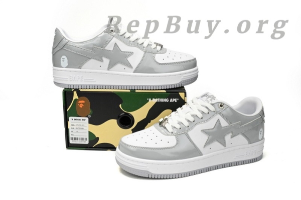 Bape Sta Low White Grey, Bape replica shoes, high quality Bape sneakers, Bape Sta Low replica, A Bathing Ape copy shoes, best Bape Sta knockoff, Rao Noodles design sneakers, 1170-191-021 Bape shoes, premium Bape duplicates, exact copy Bape Sta Low