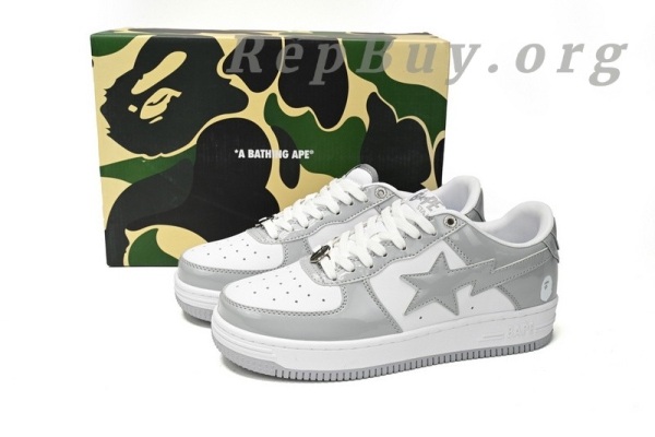 Bape Sta Low White Grey, Bape replica shoes, high quality Bape sneakers, Bape Sta Low replica, A Bathing Ape copy shoes, best Bape Sta knockoff, Rao Noodles design sneakers, 1170-191-021 Bape shoes, premium Bape duplicates, exact copy Bape Sta Low