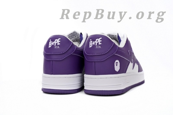 A Bathing Ape Bape Sta Low White Purple 1170 0191 007 - 图片 4