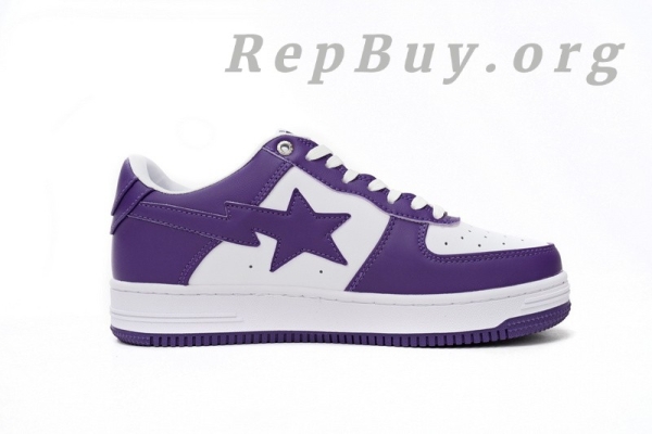 A Bathing Ape Bape Sta Low White Purple 1170 0191 007 - 图片 3