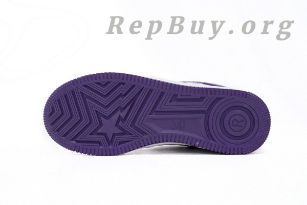 A Bathing Ape Bape Sta Low White Purple 1170 0191 007 - 图片 5