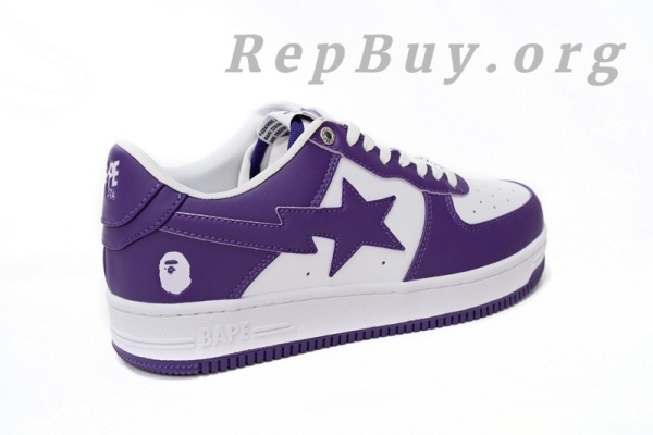 A Bathing Ape Bape Sta Low White Purple 1170 0191 007 - 图片 8