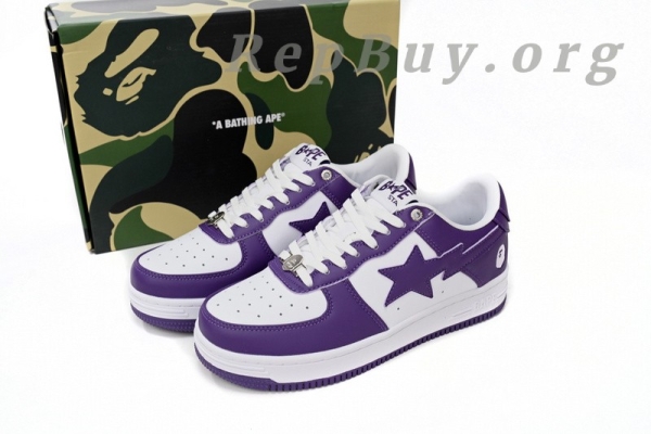 A Bathing Ape Bape Sta Low White Purple 1170 0191 007 - 图片 14
