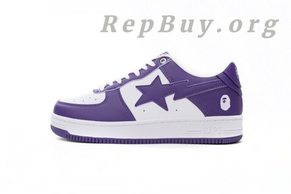 A Bathing Ape Bape Sta Low White Purple 1170 0191 007
