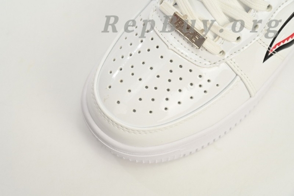 A Bathing Ape Bape Sta Low White Shark 1F70-191-004 - 图片 6