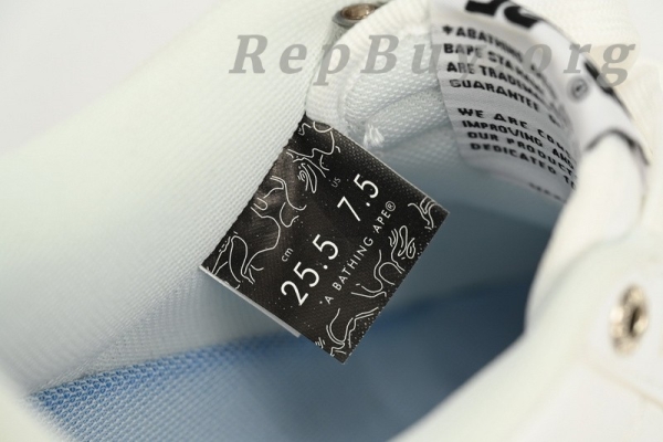 A Bathing Ape Bape Sta Low White Shark 1F70-191-004 - 图片 9