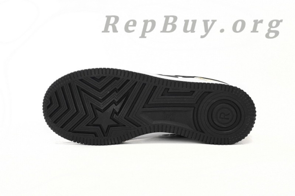A Bathing Ape Bape Sta Low White Snake Skin Pattern 1I80 191 009 - Image 5