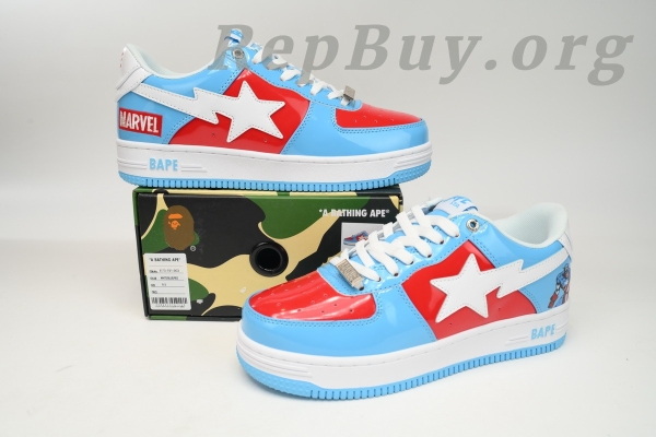 Bape Sta Marvel Captain America, High Quality Replica Bape Shoes, 1:1 Bape Sta Sneakers, Best Bape Replica, Bape Sta Captain America, Fake Bape Shoes, Replica A Bathing Ape Sneakers, Bape Sta Marvel Comics, Bape 1I73-291-903