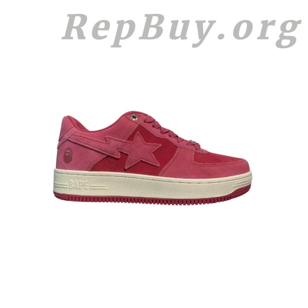 A Bathing Ape Bape Sta Pink Suede 1H70-191-004 - 图片 2