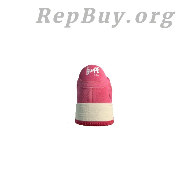 A Bathing Ape Bape Sta Pink Suede 1H70-191-004 - 图片 3