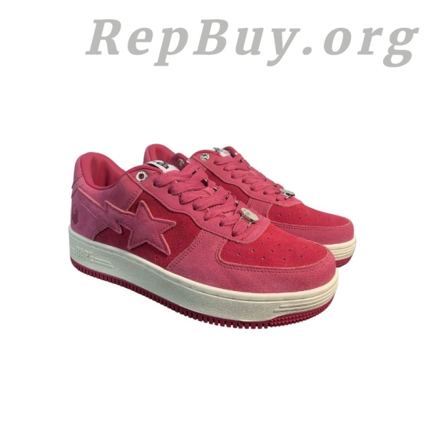 A Bathing Ape Bape Sta Pink Suede 1H70-191-004 - 图片 5