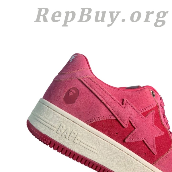 A Bathing Ape Bape Sta Pink Suede 1H70-191-004 - 图片 7