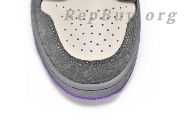 A Bathing Ape Court Sta Mist Grey Royal Purple 1G70-191-032 - Image 20