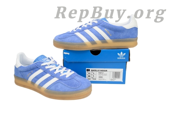 Adidas Gazelle Indoor Blue Fusion Gum HQ8717 - 图片 10