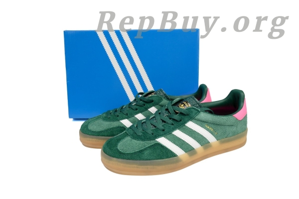 Adidas Gazelle Indoor Collegiate Green Lucid Pink IG5929 - 图片 11
