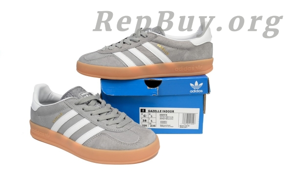 Adidas Gazelle Indoor Grey Three Gum ID0978 - 图片 10
