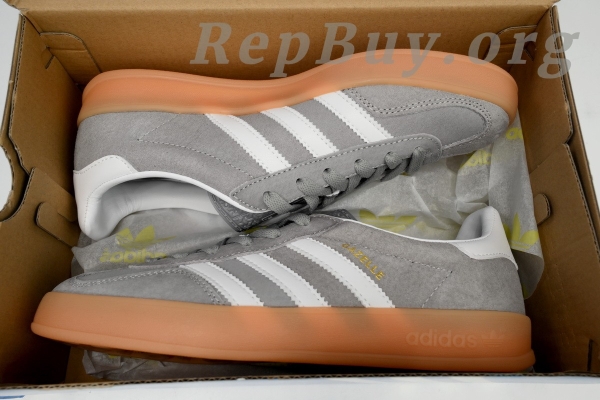 Adidas Gazelle Indoor Grey Three Gum ID0978 - 图片 12
