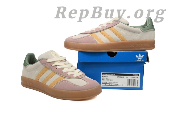 Adidas Gazelle Indoor Off White Preloved Yellow ID1007 - 图片 10