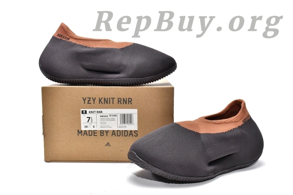 Top Version adidas Yeezy Knit RNR Stone Carbon GY1759 - 图片 20