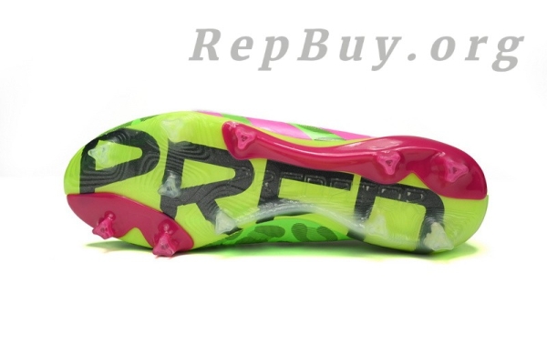 Adidas Predator Mutator 20.1 Low Green Pink Purple IG 8771, high quality replica Adidas Predator, best replica soccer cleats, top copy football shoes, 1:1 quality Adidas cleats, perfect knockoff Predator Mutator, premium fake Adidas shoes, replica IG 8771 with laces