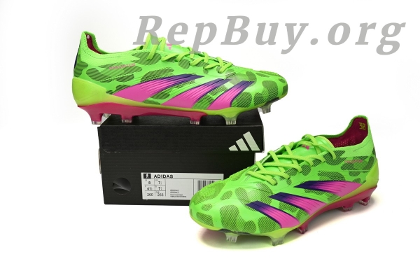 Adidas Predator Mutator 20.1 Low Green Pink Purple IG 8771, high quality replica Adidas Predator, best replica soccer cleats, top copy football shoes, 1:1 quality Adidas cleats, perfect knockoff Predator Mutator, premium fake Adidas shoes, replica IG 8771 with laces