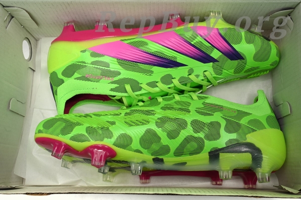 Adidas Predator Mutator 20.1 Low Green Pink Purple IG 8771, high quality replica Adidas Predator, best replica soccer cleats, top copy football shoes, 1:1 quality Adidas cleats, perfect knockoff Predator Mutator, premium fake Adidas shoes, replica IG 8771 with laces