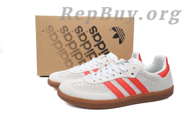 Adidas Samba OG Crystal White Preloved Red IG1380 - 图片 11
