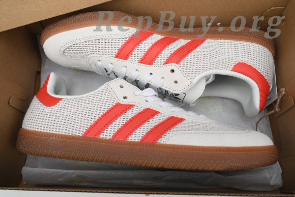 Adidas Samba OG Crystal White Preloved Red IG1380 - 图片 12