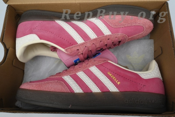 Adidas Samba OG Gazelle Indoor 'Almost Pink Gum' IF1809 - 图片 12