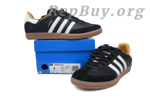 Adidas Samba OG JJJJound Black ID8707, high quality replica Adidas Samba, best replica sneakers, 1:1 copy Adidas shoes, perfect clone JJJJound collab, premium fake Samba OG, top tier rep sneakers, luxury replica black sneakers