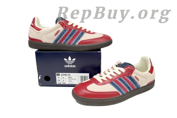 Adidas Samba OG replica, high quality Adidas Samba copy, best fake Adidas shoes, premium replica sneakers, Adidas Samba Maroon dupes, 1:1 Samba OG knockoff, perfect Adidas clone shoes, ID6023 super copy