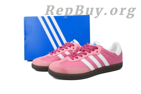 Adidas Samba OG Pink White B75806, high quality replica Adidas Samba, best replica sneakers, 1:1 copy Adidas shoes, perfect clone Samba OG, top tier rep sneakers, premium fake Adidas, luxury replica shoes, exact copy B75806, indistinguishable Samba Pink White