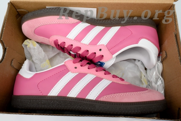 Adidas Samba OG Pink White B75806, high quality replica Adidas Samba, best replica sneakers, 1:1 copy Adidas shoes, perfect clone Samba OG, top tier rep sneakers, premium fake Adidas, luxury replica shoes, exact copy B75806, indistinguishable Samba Pink White
