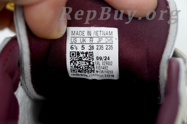 Adidas Samba OG Putty Grey Maroon ID1482 - 图片 6