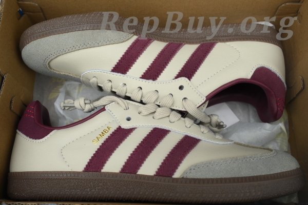 Adidas Samba OG Putty Grey Maroon ID1482 - 图片 12