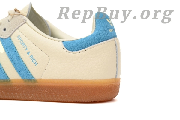 Adidas Samba OG Sporty & Rich Cream Blue IE7096 - 图片 5