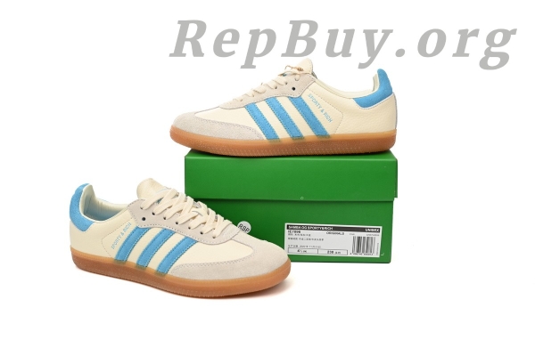 Adidas Samba OG Sporty & Rich Cream Blue IE7096 - 图片 12