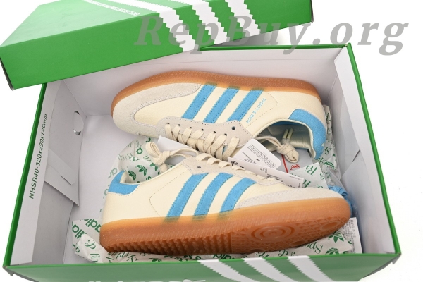 Adidas Samba OG Sporty & Rich Cream Blue IE7096 - 图片 14
