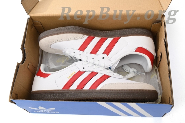 Adidas Samba OG White Better Scarlet IG1025 - 图片 15