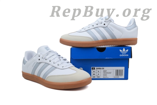 Adidas Samba OG White Halo Blue Gum IE0877 - 图片 10
