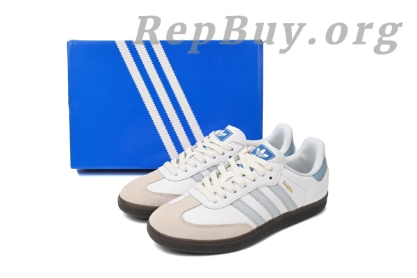 Adidas Samba OG White Halo Blue ID2055 - 图片 13