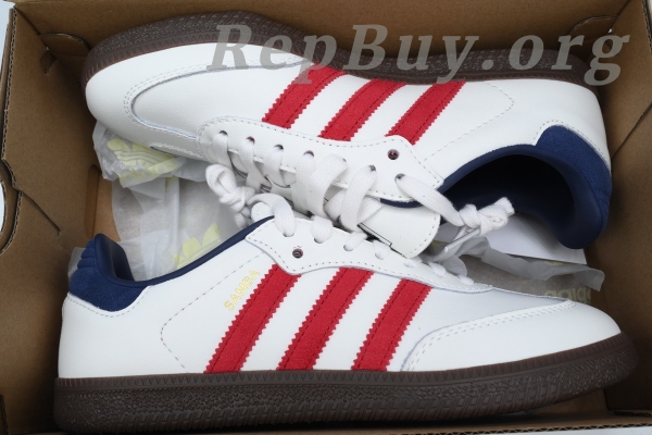 Adidas Samba OG White Victory Red Indigo IH4881 - 图片 12