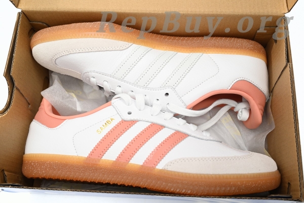 Adidas Samba OG White Wonder Clay Gum (Women's) IG5932 - 图片 12