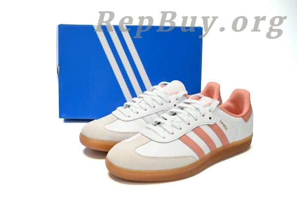 Adidas Samba OG White Wonder Clay Gum (Women's) IG5932 - 图片 13
