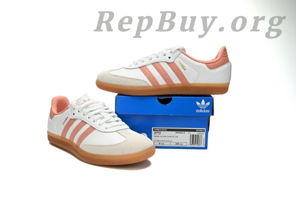 Adidas Samba OG White Wonder Clay Gum (Women's) IG5932 - 图片 14