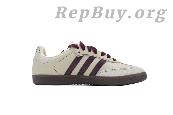 Adidas Samba OG Wonder White Maroon IG1987 - 图片 2