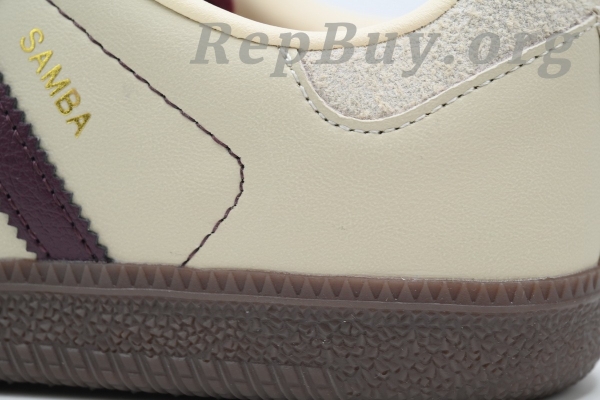 Adidas Samba OG Wonder White Maroon IG1987 - 图片 5