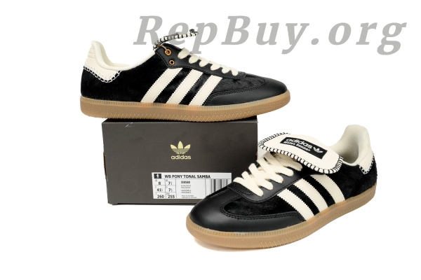 Adidas Samba Pony Tonal Wales Bonner Core Black IE0580, high quality replica Adidas Samba, best replica sneakers, 1:1 copy Adidas shoes, top tier replica Wales Bonner, perfect clone Adidas Samba Pony, premium fake sneakers, luxury replica shoes, indistinguishable Adidas replica